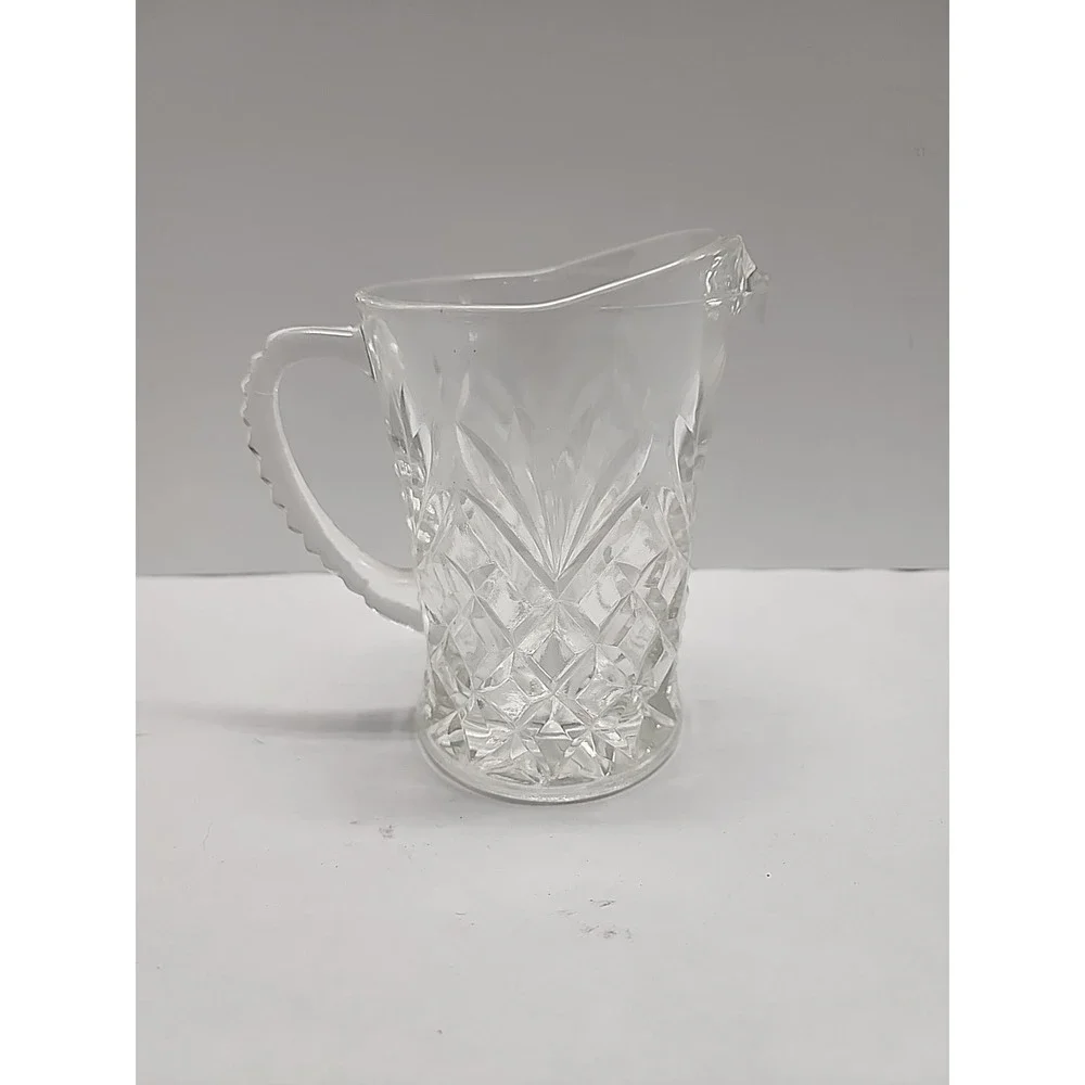 Vintage Anchor Hocking Prescut Clear Glass Small 5